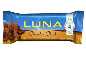 Chocolate Chunk LUNA® Bars Recalled Due to Package Mislabeling